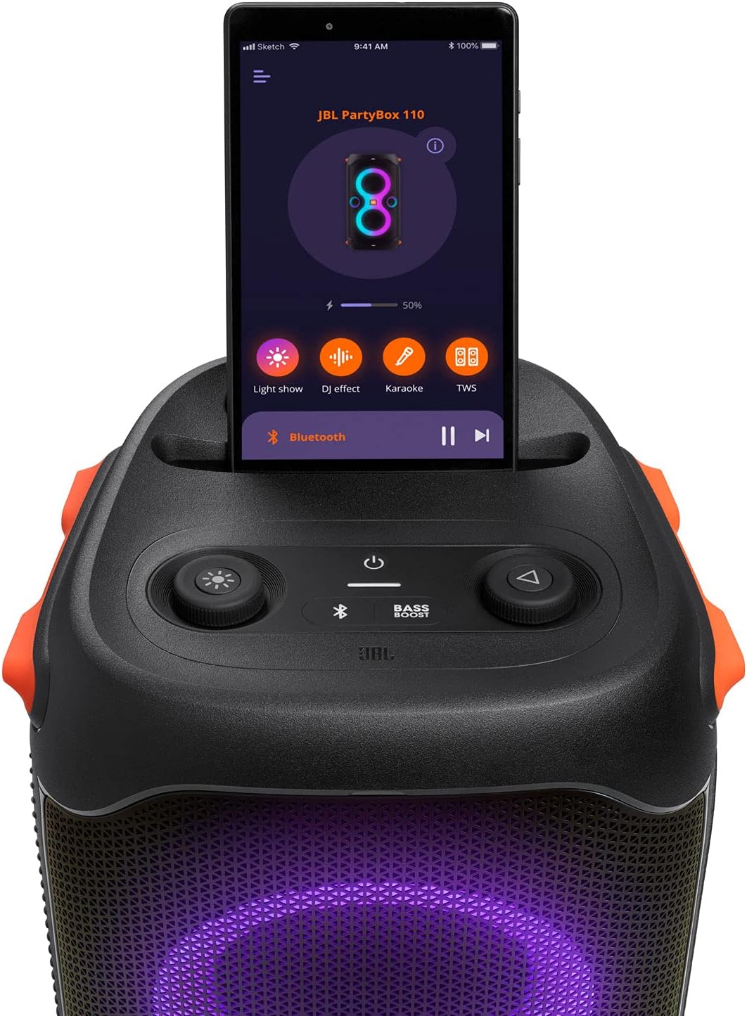 JBL partyBox 110 中古品 JBL PartyBox 110 - Portable Party Speaker No Power For Parts